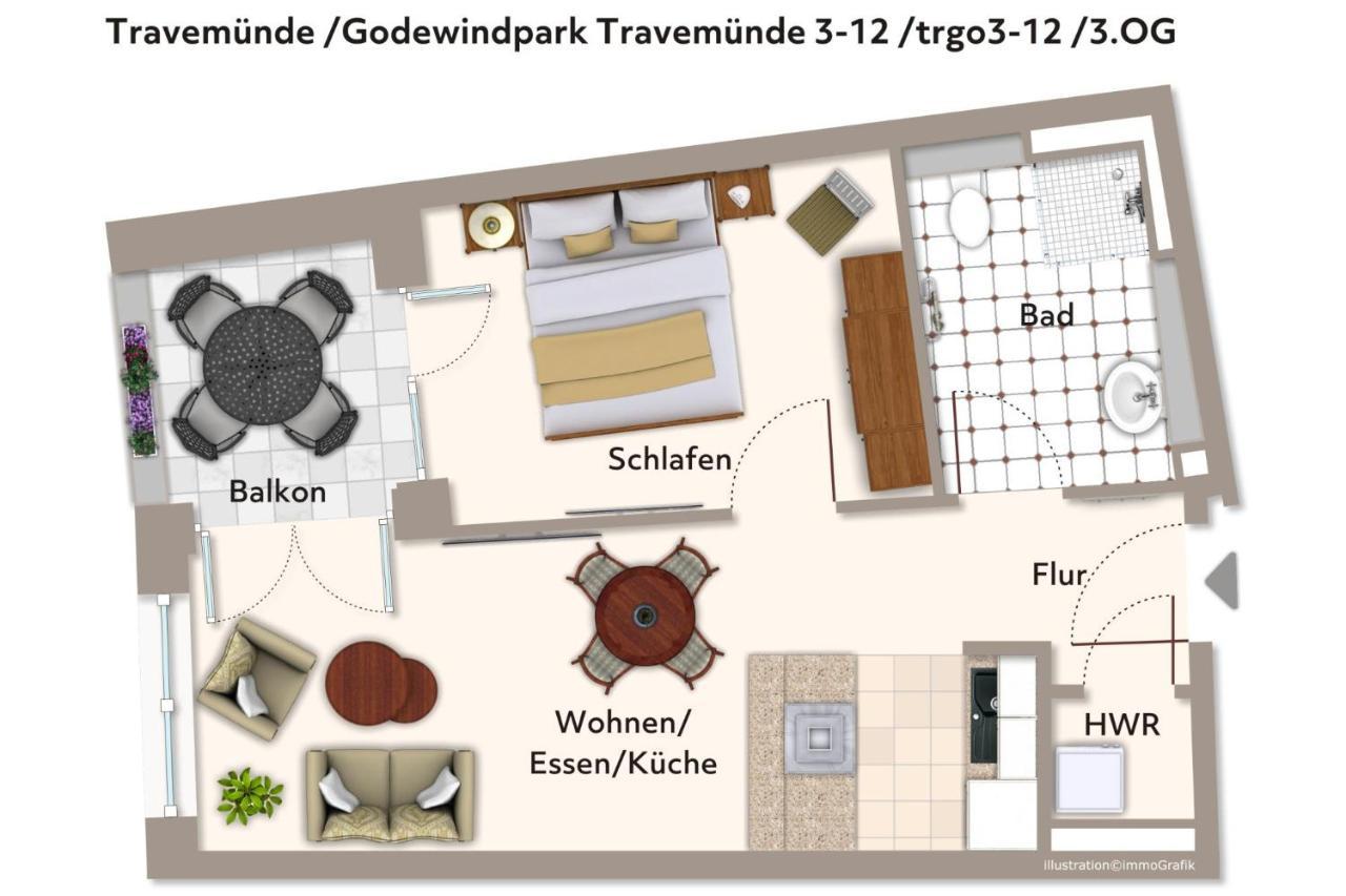 Godewindpark Travemuende Godewindpark Travemuende 3-12 Lejlighed Lübeck Eksteriør billede